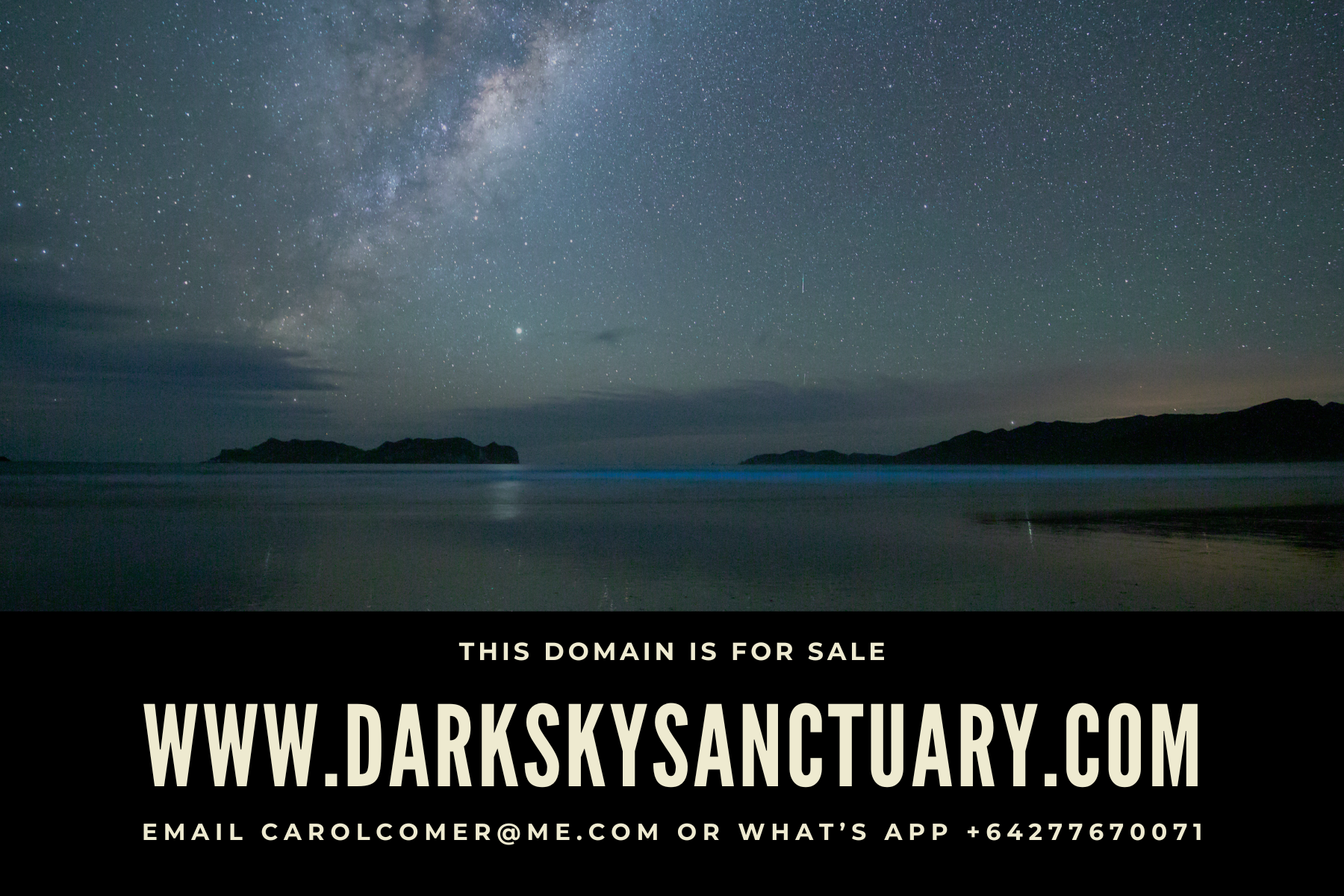 Dark Sky Sanctuary Domain For Sale